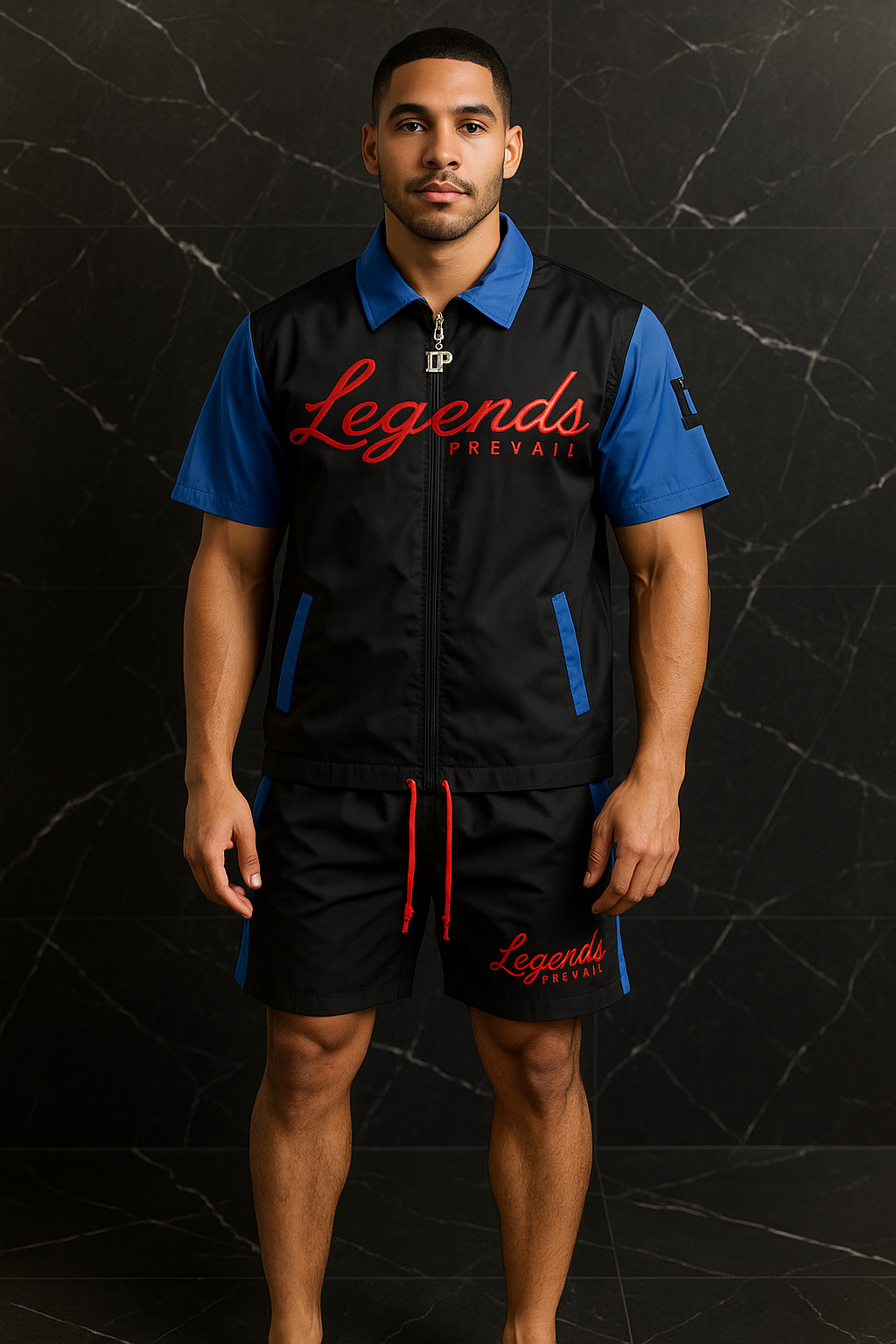 LP Windbreaker Set Shortsleeves Blue