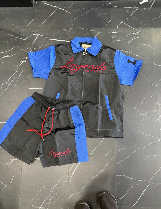 LP Windbreaker Set Shortsleeves Blue