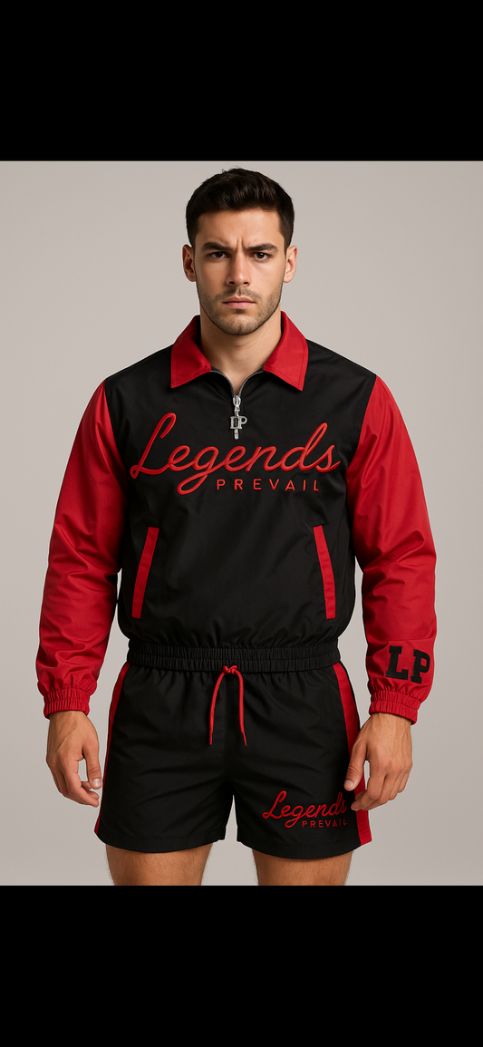Lp Windbreaker Set Red/Black