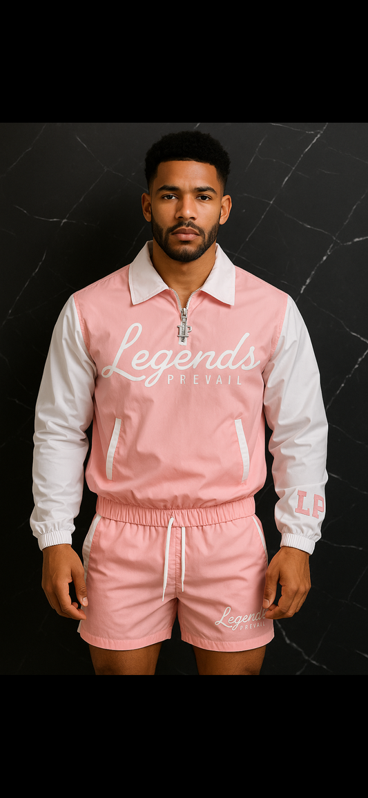 LP Windbreaker Set Pink/White