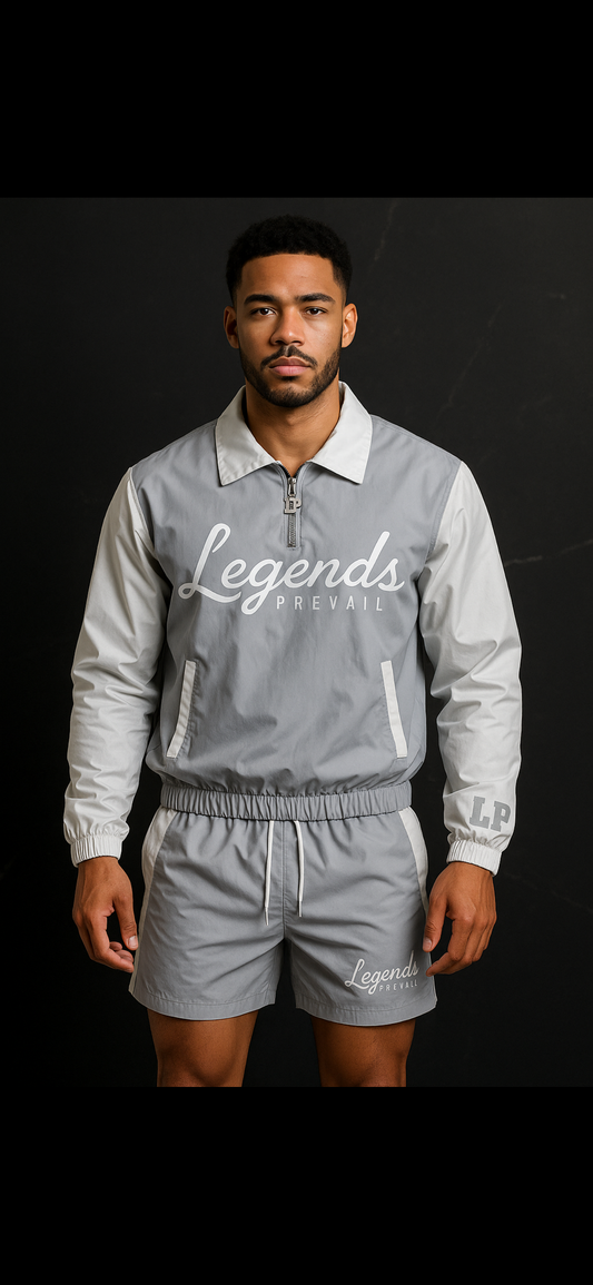 LP Windbreaker Set Grey/White