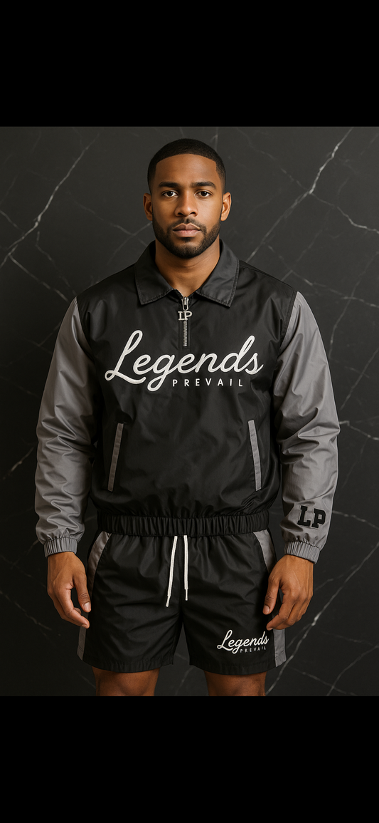 Lp Windbreaker Set Black/Grey