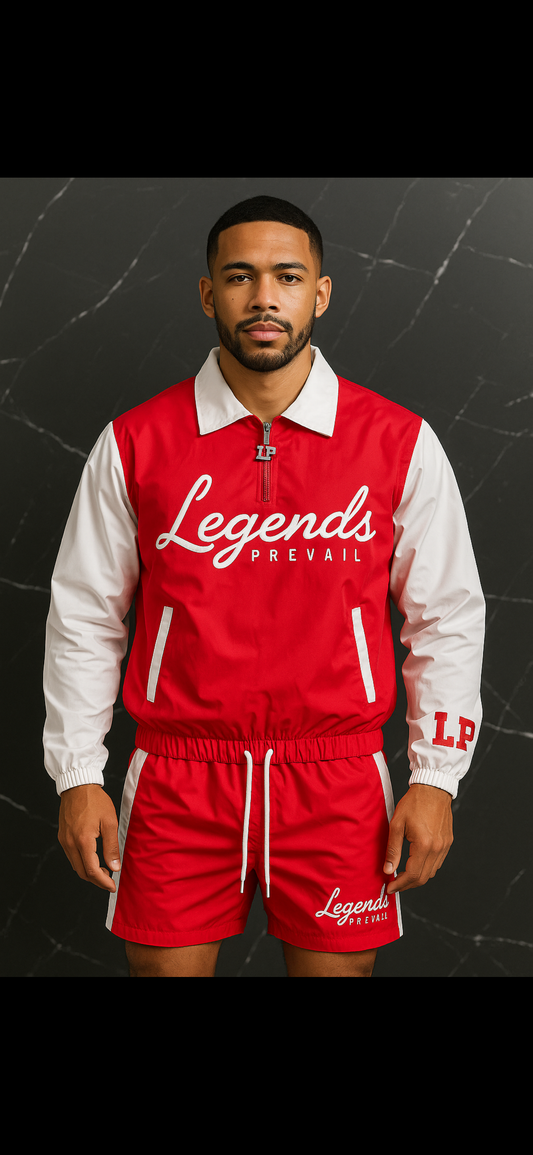 LP Windbreaker Set Red/White