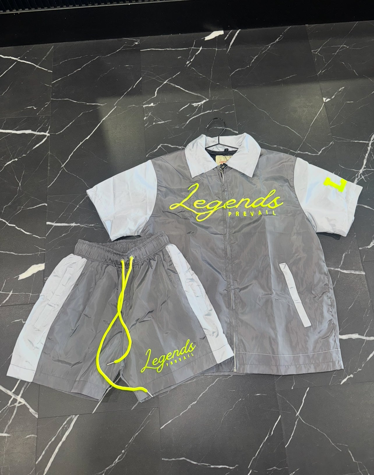 LP Windbreaker Set Shortsleeves Neon Green