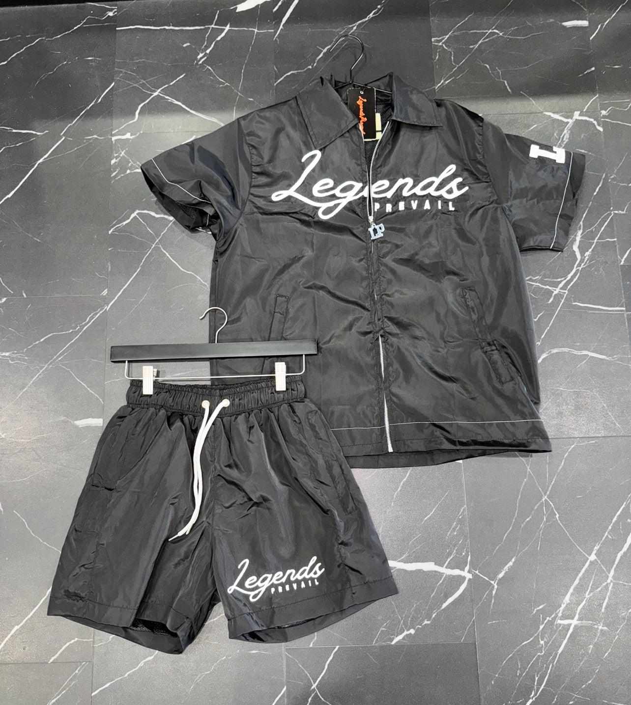 LP Windbreaker Set Shortsleeve Black