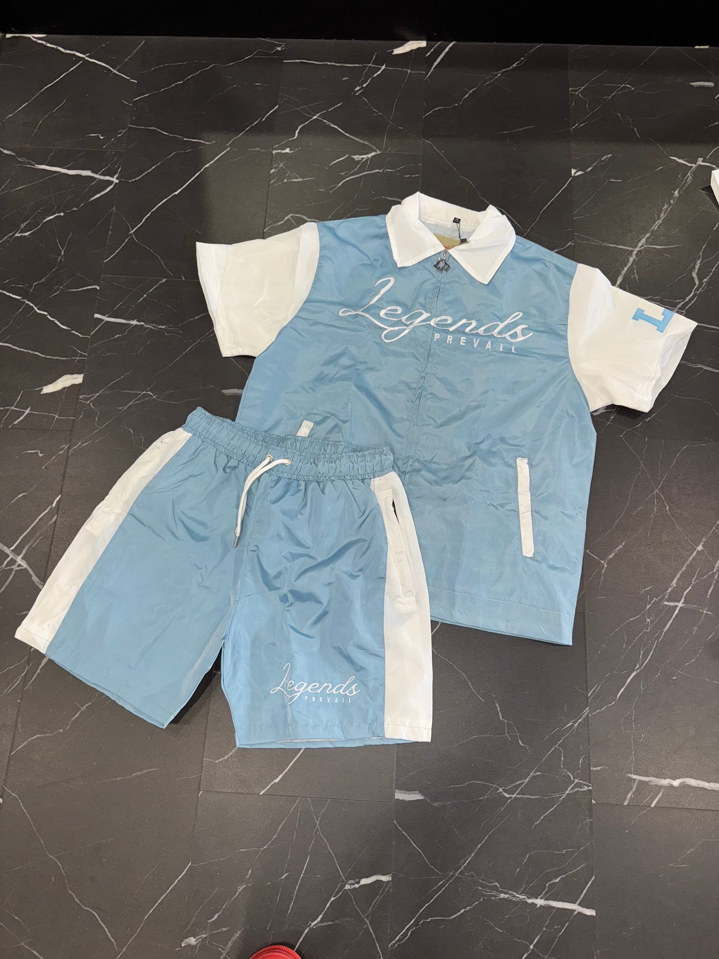 LP Windbreaker Set Shortsleeves Baby Blue