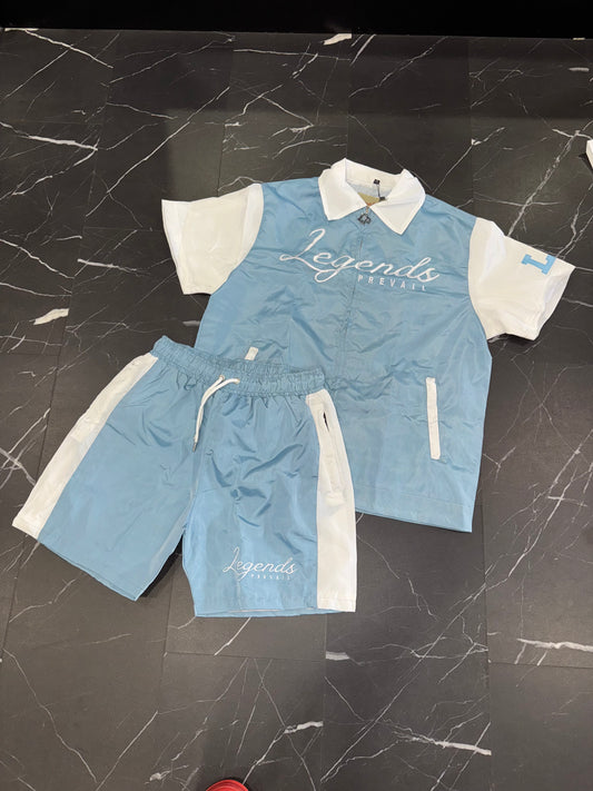 LP Windbreaker Set Shortsleeves Baby Blue