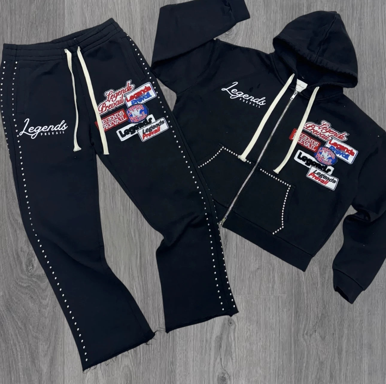 Legends Prevail Black Patch Sweatsuit