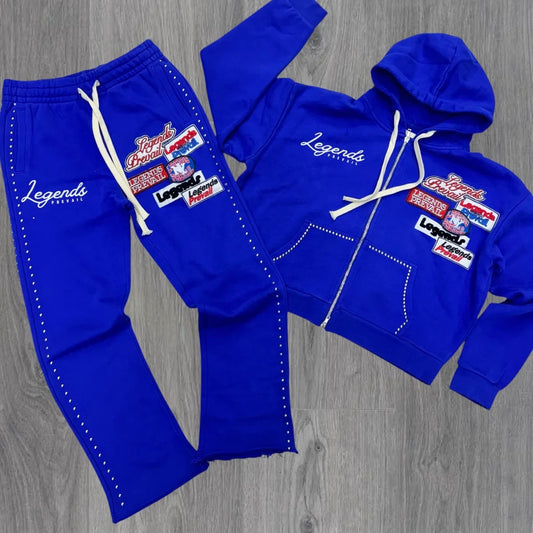 Legends Prevail Royal Blue Patch Sweatsuit