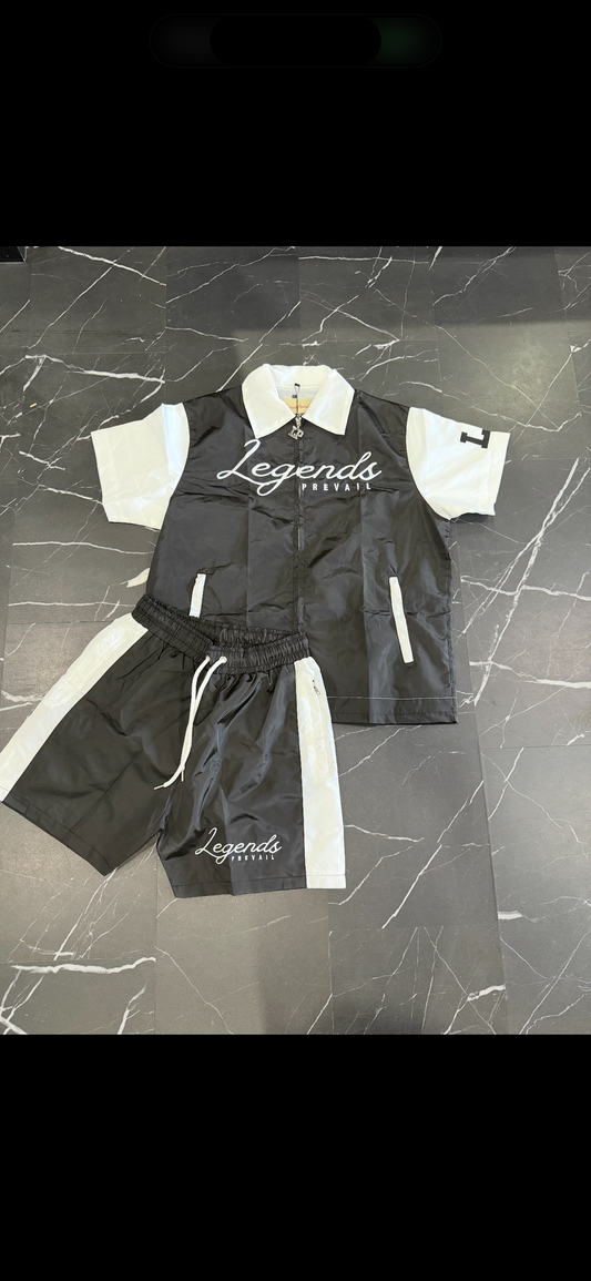 LP Windbreaker Set Shortsleeve Black/White