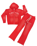 LP RHINESTONE SUIT - RED