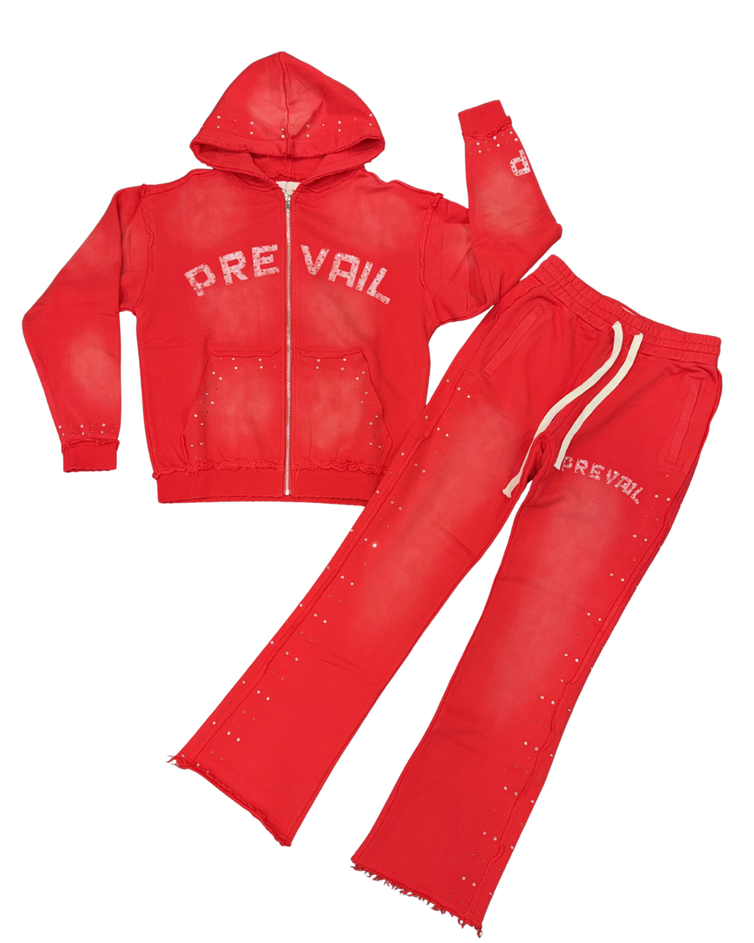 LP RHINESTONE SUIT - RED