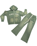 LP RHINESTONE SUIT - OLIVE GREEN
