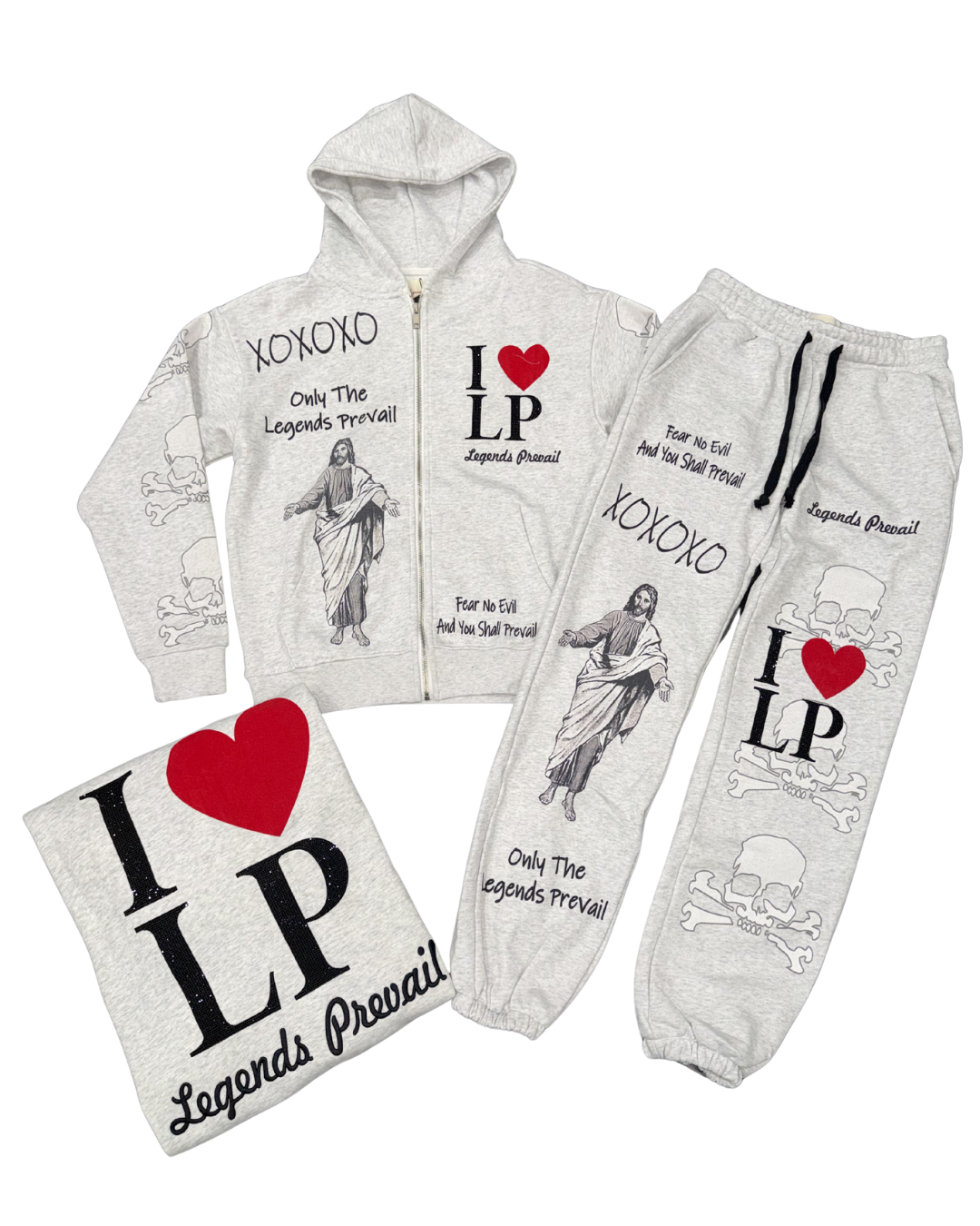 I ❤︎⁠ LP SWEATSUIT - GRAY