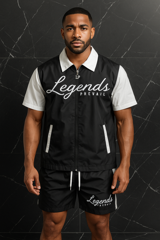 LP Windbreaker Set Shortsleeve Black/White