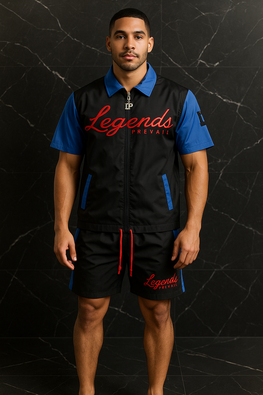 LP Windbreaker Set Shortsleeves Blue