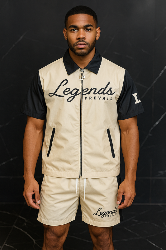 LP Windbreaker Set Shortsleeve Cream/black