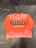 Rust Color Block Long Sleeve