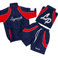 Navy/Red Crinkle Set