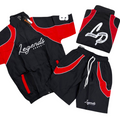 Blk/Red Crinkle Set