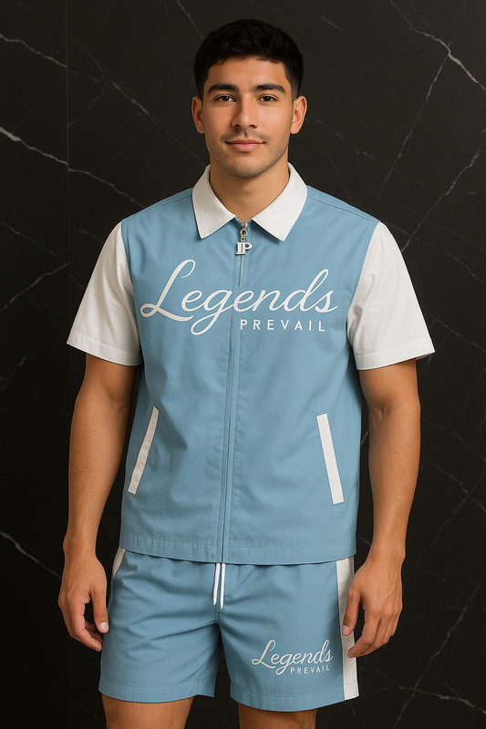 LP Windbreaker Set Shortsleeves Baby Blue