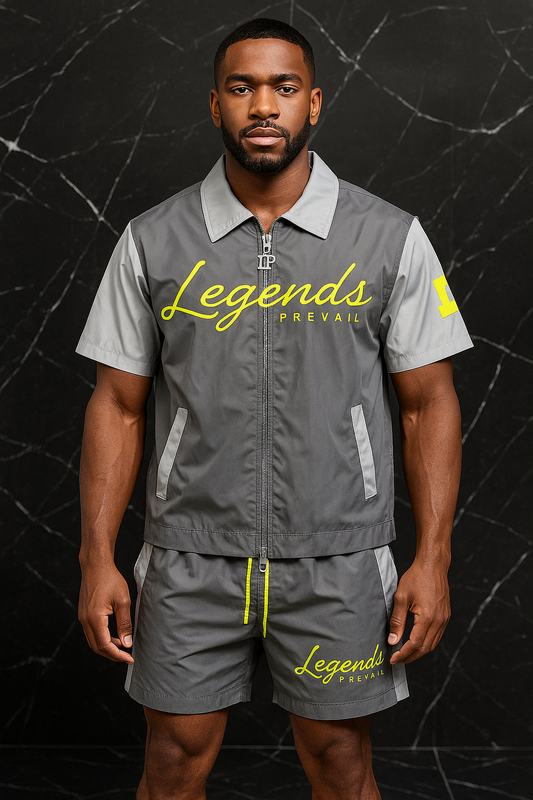 LP Windbreaker Set Shortsleeves Neon Green