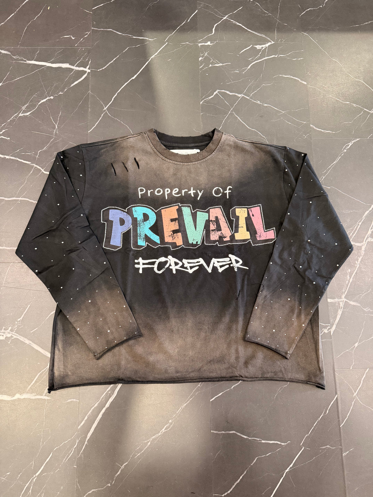 Black Color Block Long Sleeve