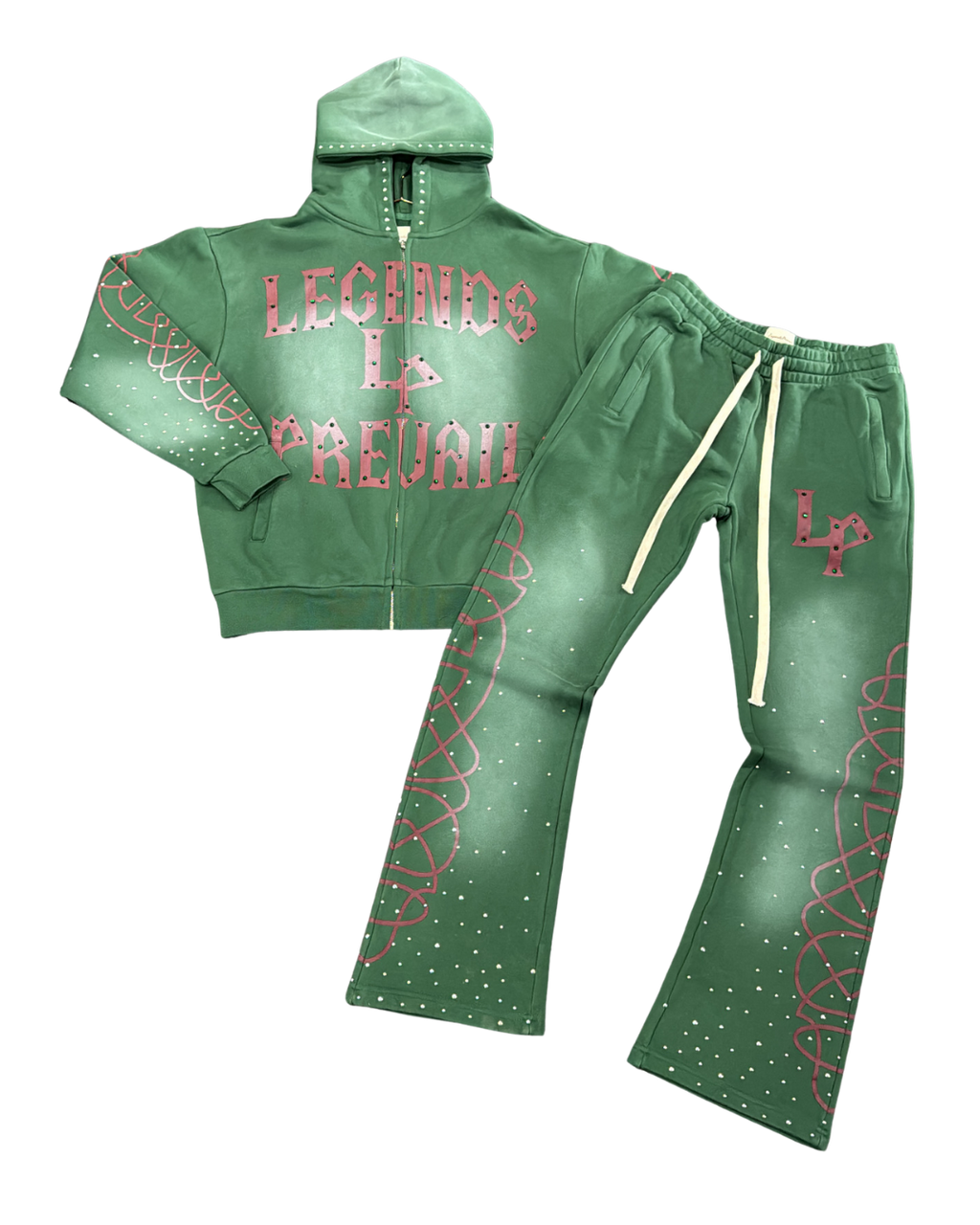 LP STUDDED SET - GREEN
