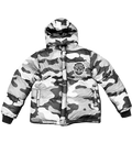 LP PUFFER - WHITE CAMO