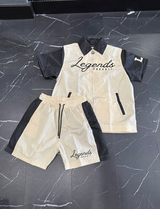 LP Windbreaker Set Shortsleeve Cream/black