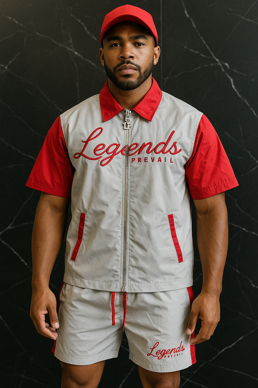 LP Windbreaker Set Shortsleeve Red