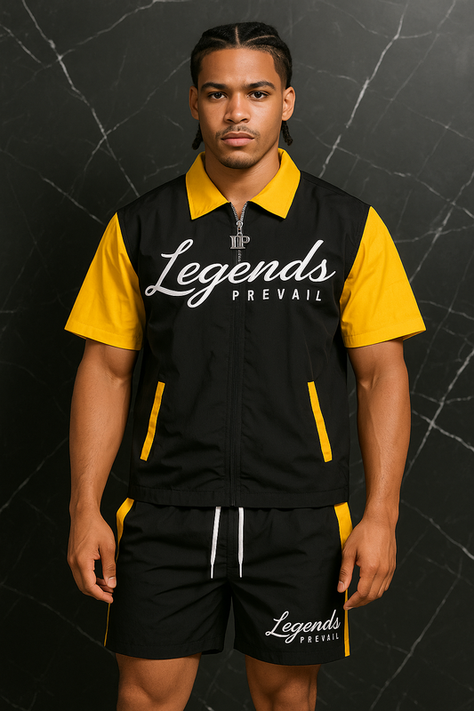 LP Windbreaker Set Shortsleeve Yellow/Black