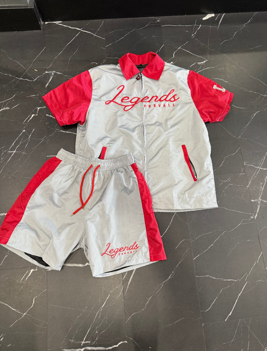 LP Windbreaker Set Shortsleeve Red