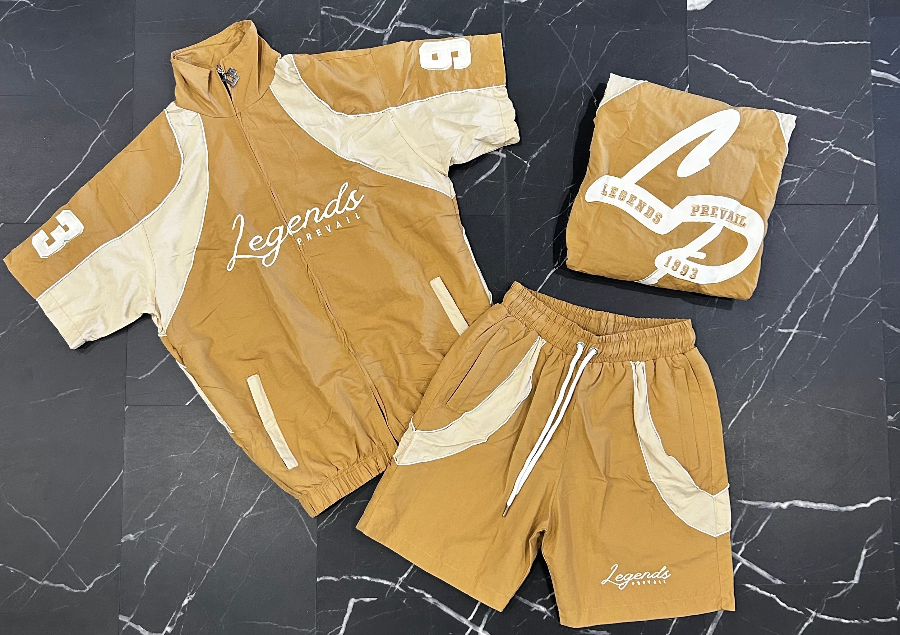Tan Crinkle Set