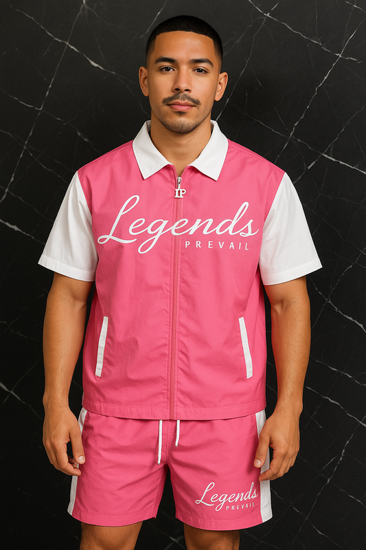 LP Windbreaker Set Shortsleeve Pink