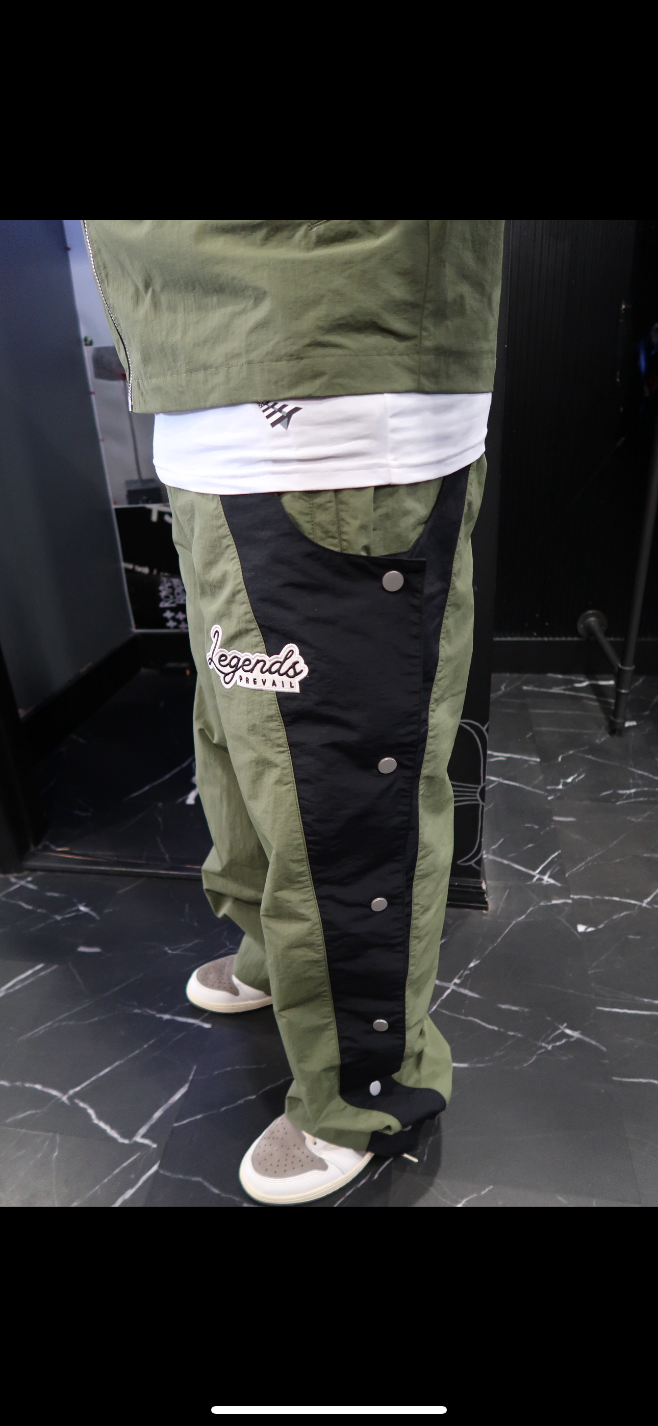 Swishy Olive/Black Set