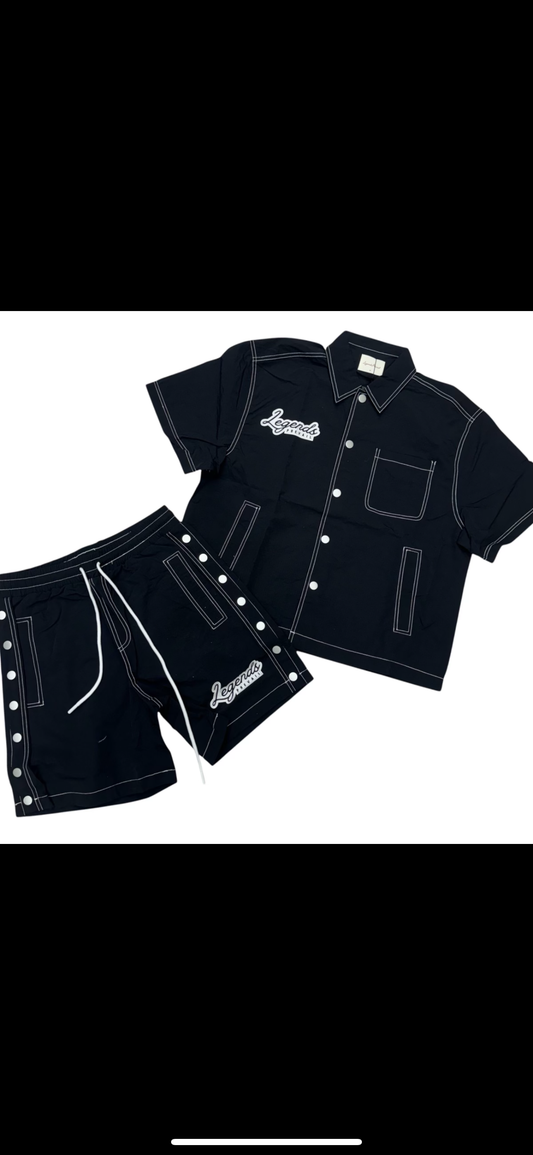Legends Prevail Black Short Set
