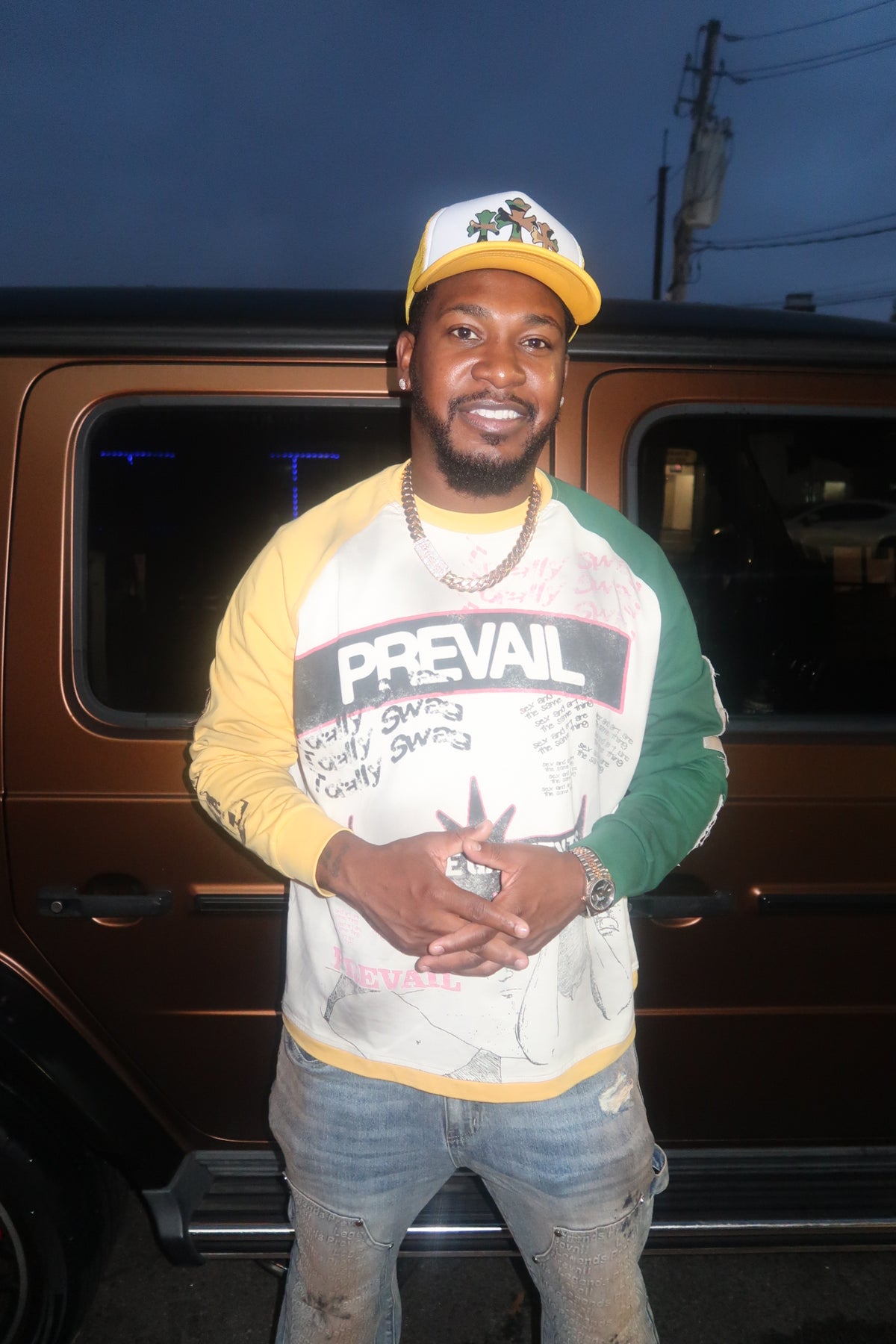 Swag Color Block Long Sleeve - Yellow / Green