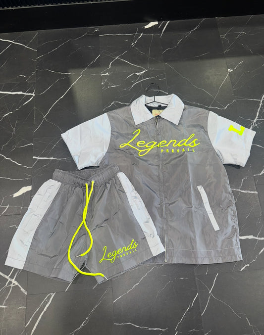LP Windbreaker Set Shortsleeves Neon Green