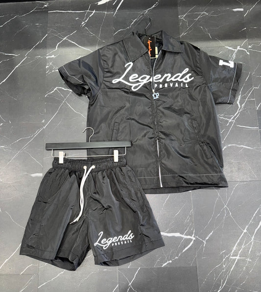 LP Windbreaker Set Shortsleeve Black