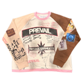 Swag Color Block Long Sleeve - Cream / Brown