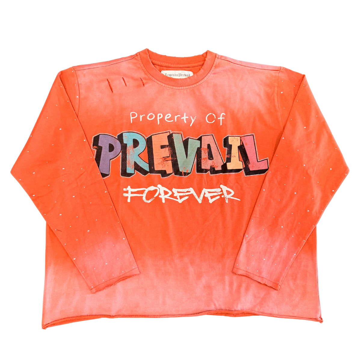 Rust Color Block Long Sleeve