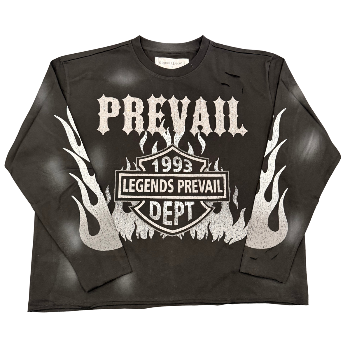 Motor Flames Long Sleeve - Black
