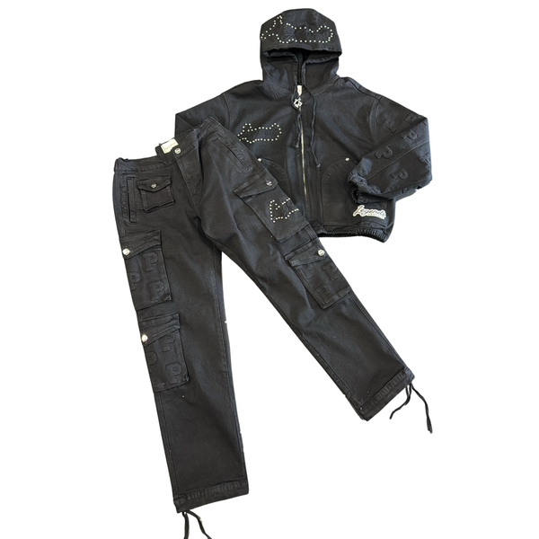Legends Prevail Denim Set (cut crop)