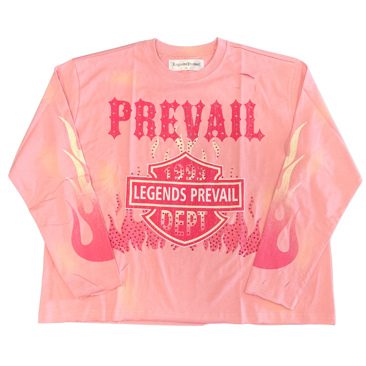 Motor Flames Long Sleeve - Pink