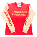 Twofer Crew Neck - Red / Cream