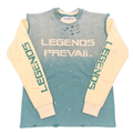 Twofer Crew Neck - Icey Blue / Cream