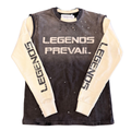 Twofer Crew Neck - Black / Cream