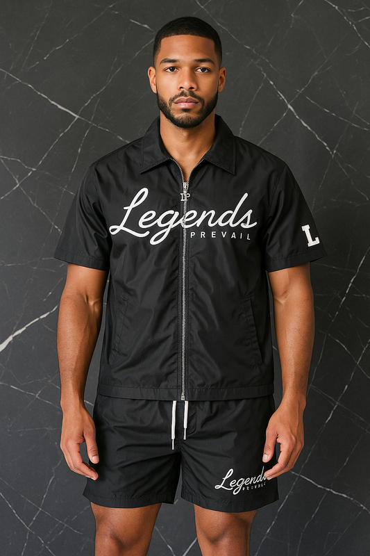LP Windbreaker Set Shortsleeve Black